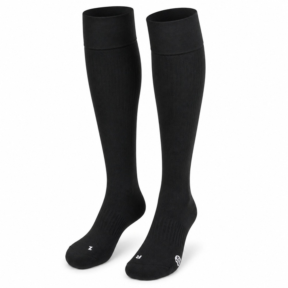 Unbranded Athletic Socks Youth OS Black Knee High Sports‎